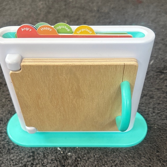 Kids Emotion Learning Toy with Teal and Wood Finish - Picture 1 of 3